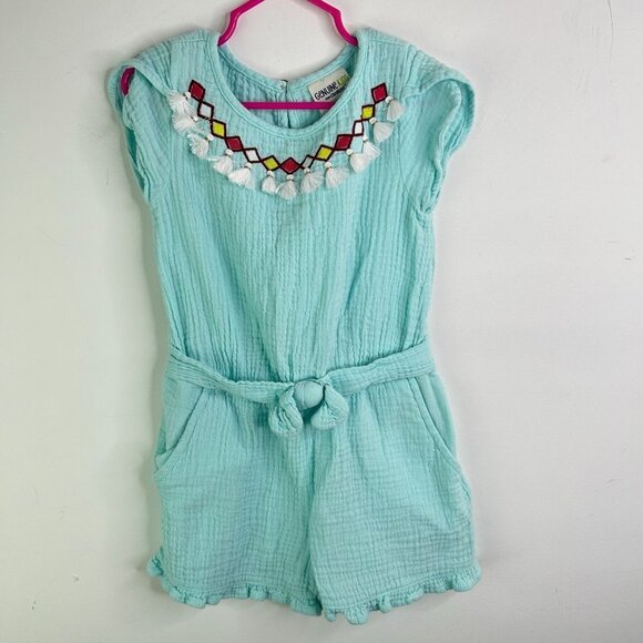 Oshkosh girls blue romper size 4T‎ - Picture 1 of 5